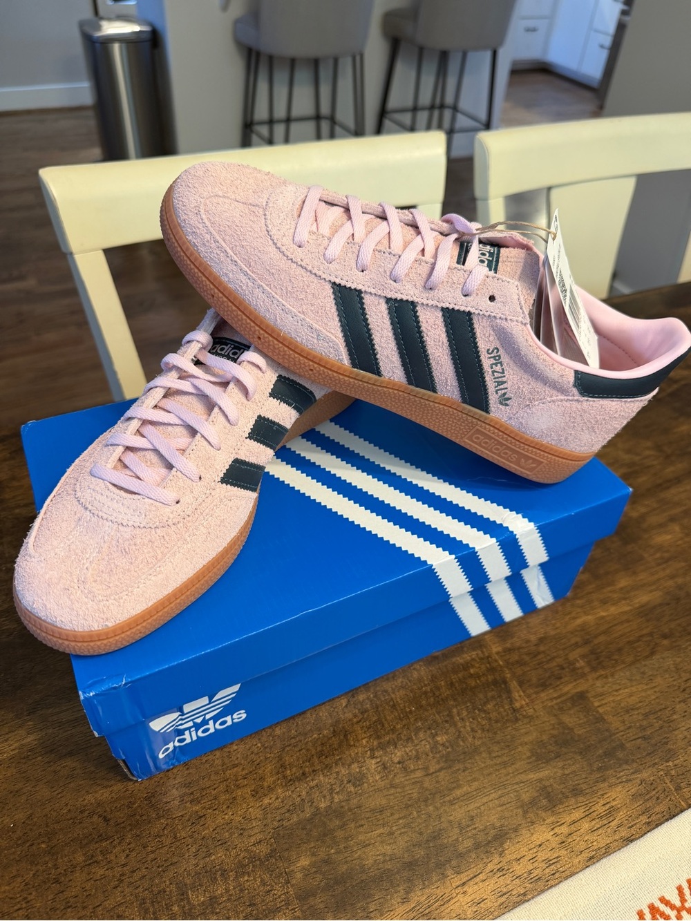 Adidas Handball Spezial W Pink Navy Suede Sneakers NWT Women’s 8.5 IF6561